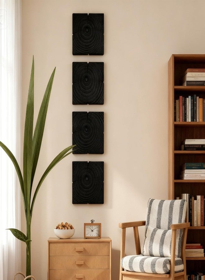 NAHARO Rustic Wood Wall Art-Farmhouse Style Wooden Wall Hanging Decor for Living Room, Bedroom, or Office - Handmade Eco-Friendly Pine Wood Ornaments - Image 1